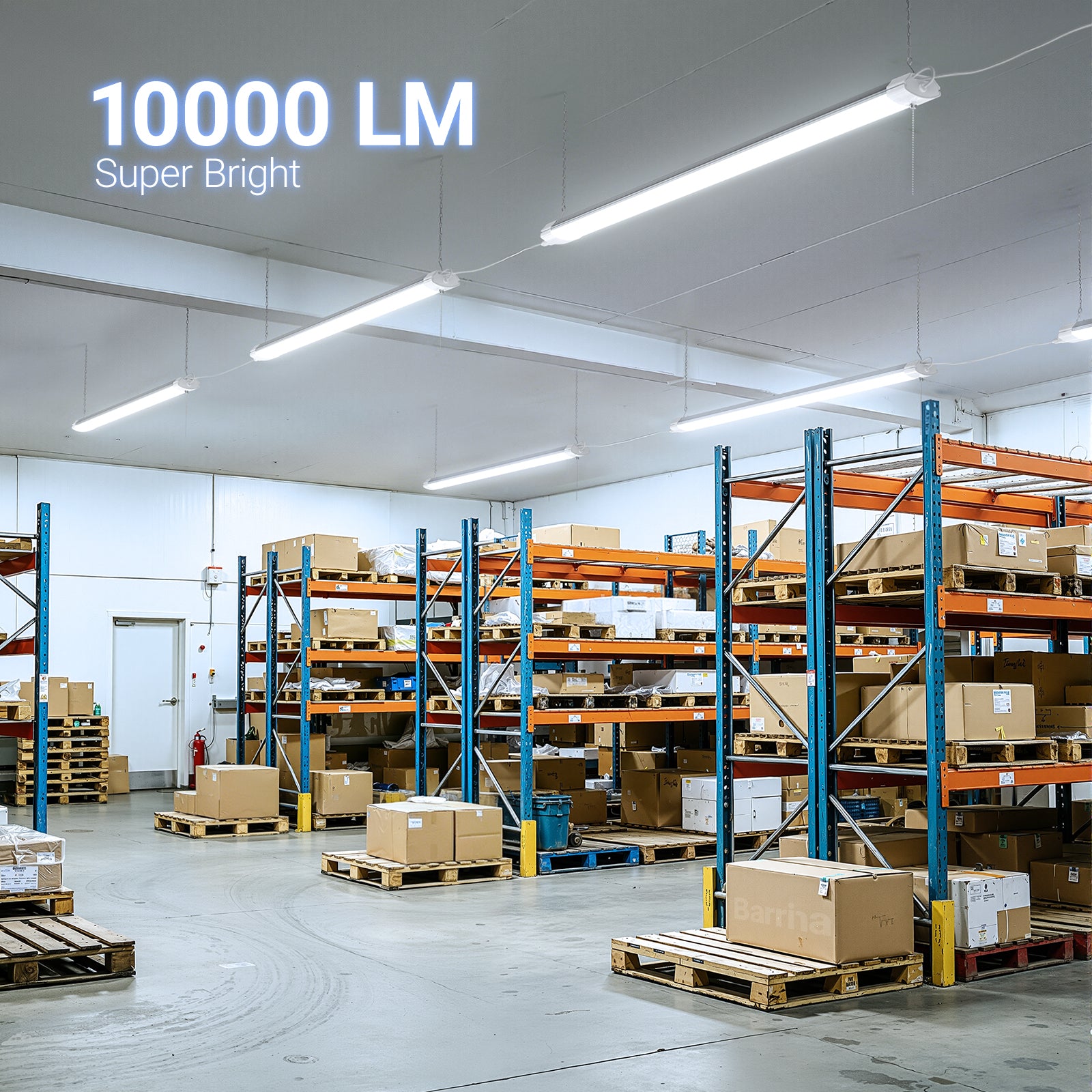 Barrina 84W LED Shop Lights 4FT 6500K 10000LM | Hanging, Linkable & Power Plug Cords | BS84