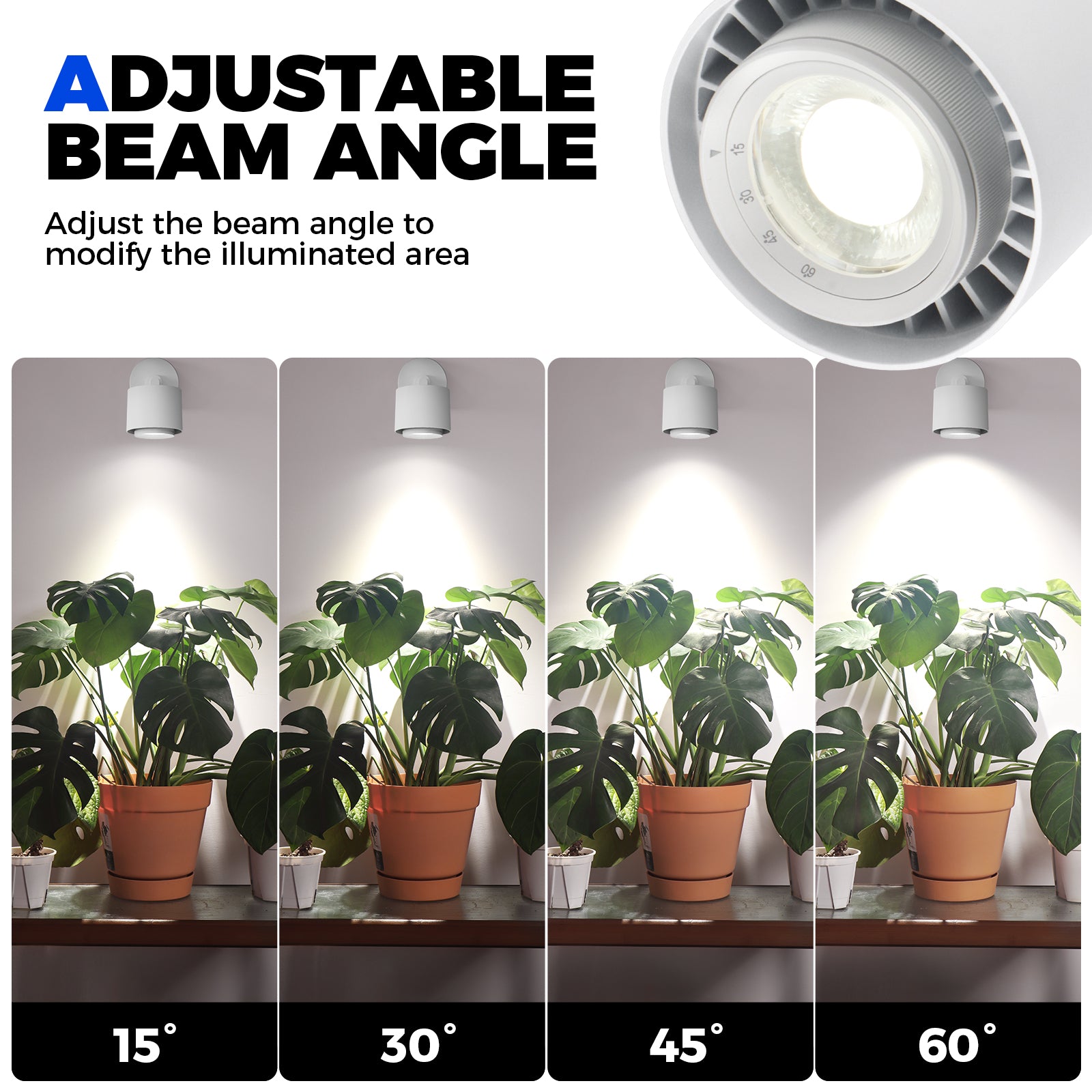 Barrina TR40a 40W LED Grow Lights 5000K | Full Spectrum, Mounted & Timer | TR-40a