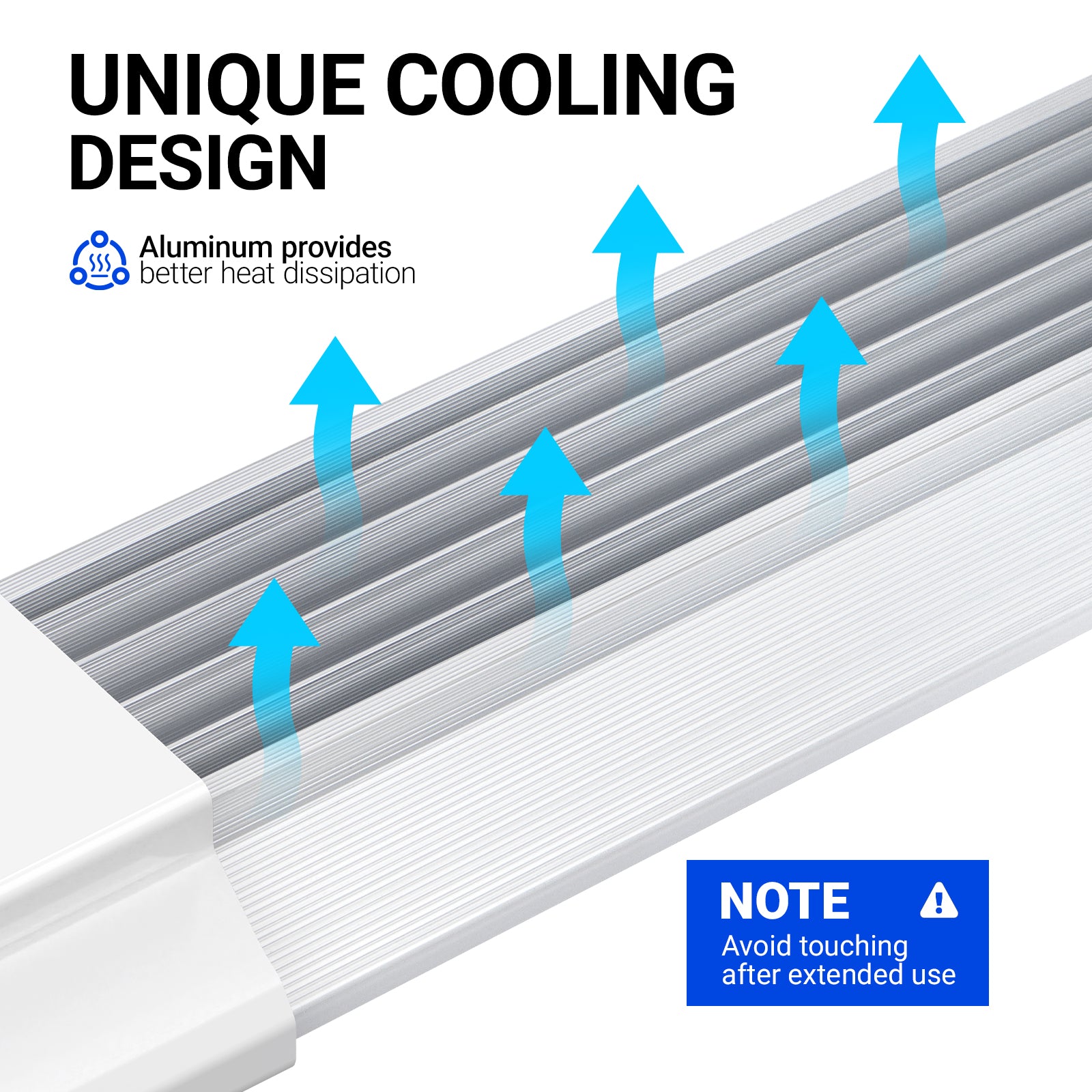 Barrina 84W LED Shop Lights 4FT 5000K 10000LM | Hanging, Linkable & Power Plug Cords | BS84