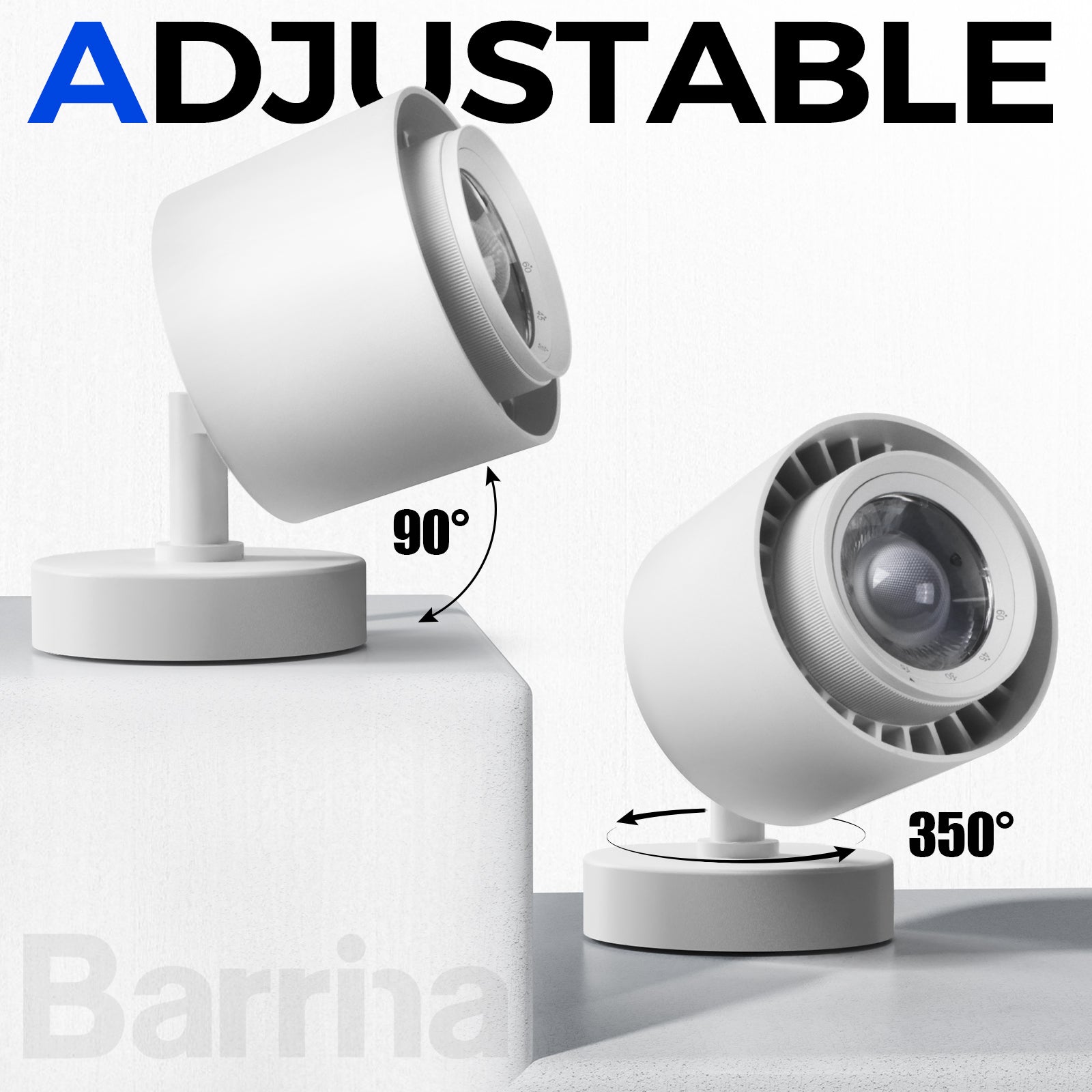 Barrina TR40a 40W LED Grow Lights 4000K | Full Spectrum, Mounted & Timer | TR40a (White)