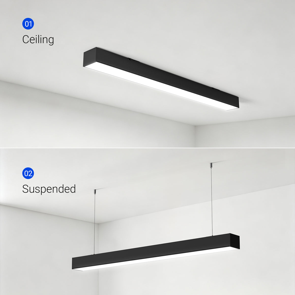 Barrina 9975 Remote Series 4nd-Generation 60W LED Linear Lights 4FT 3000K - 6000K 5900LM | Seamless Connection & Color Changing