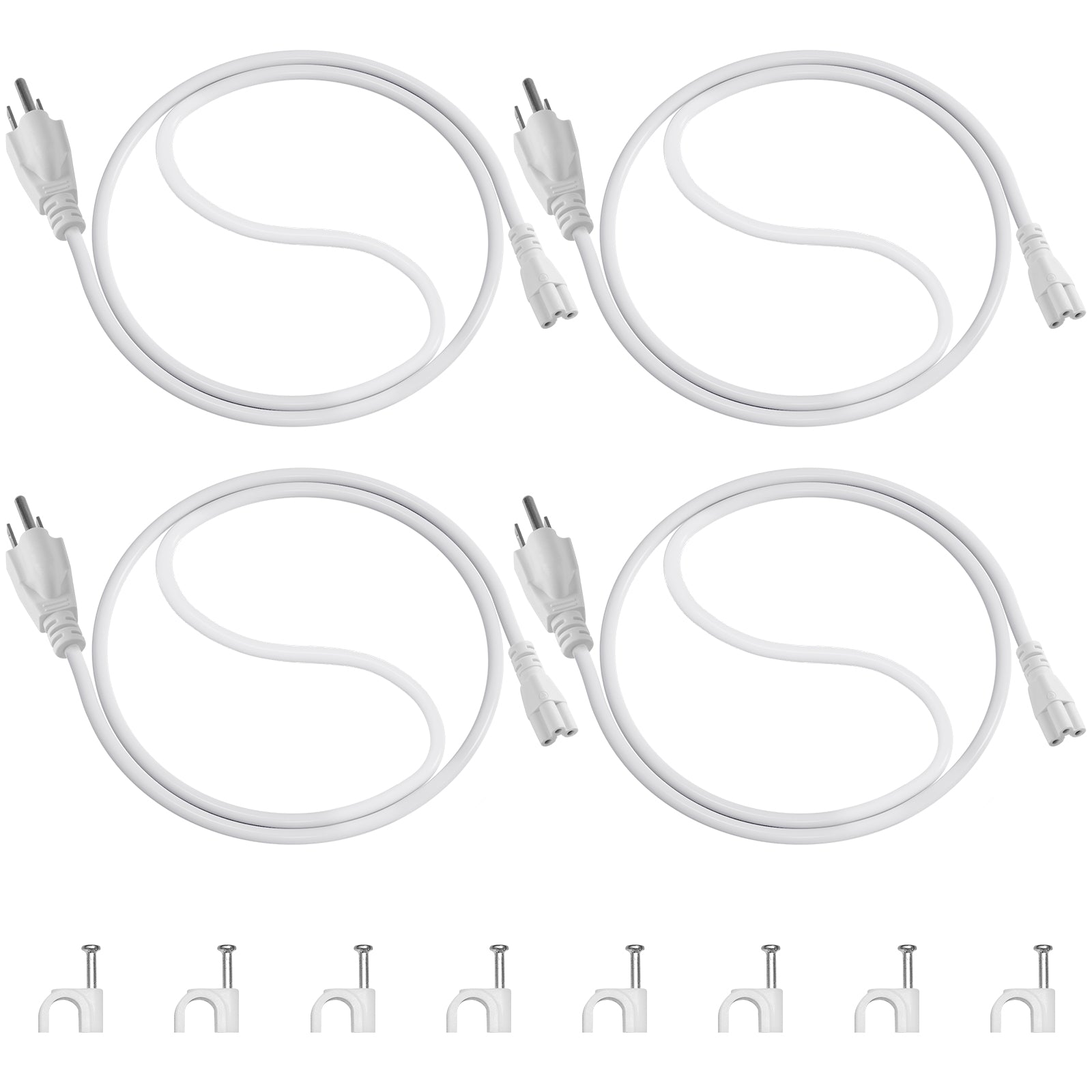 Power Extension Cords for T8 & TX-S Grow Lights | 3 Prong Plug