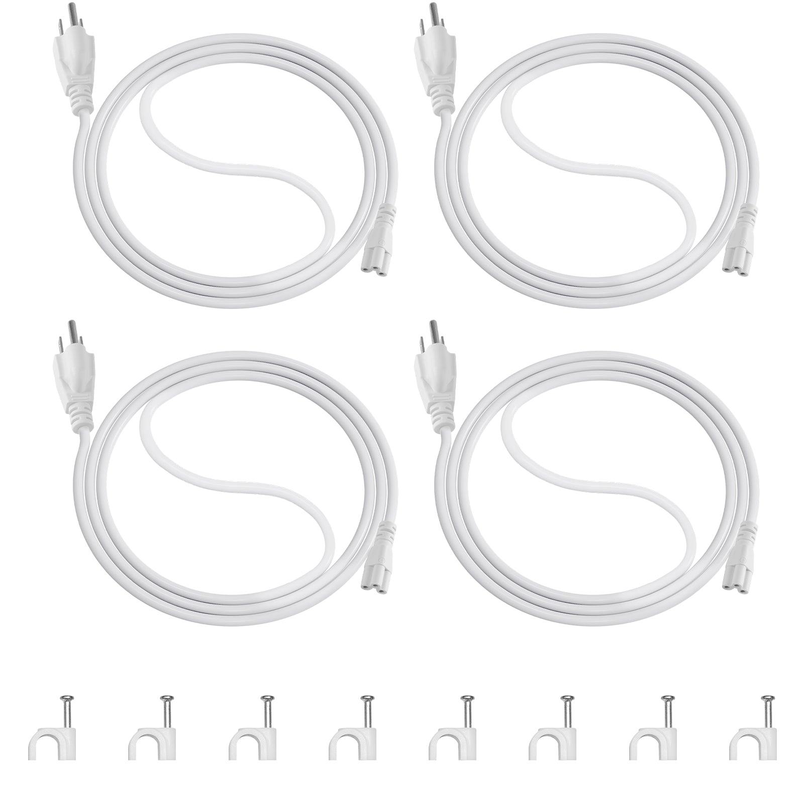 Power Extension Cords for T8 & TX-S Grow Lights | 3 Prong Plug