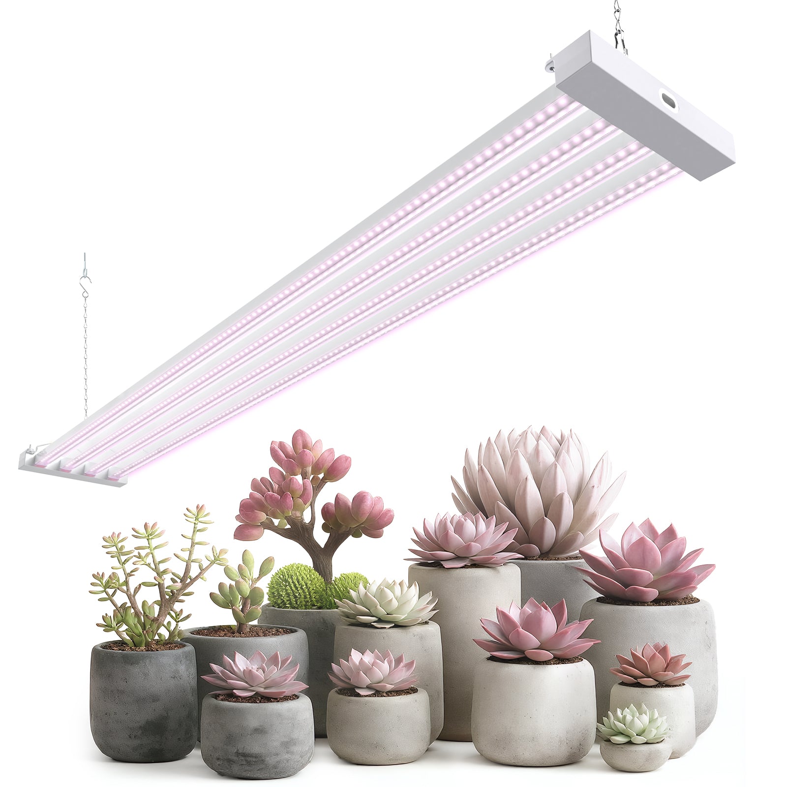 Barrina TX-L84 84W LED Grow Lights 4FT Pinkish White | Full Spectrum & Linkable | TX-L84