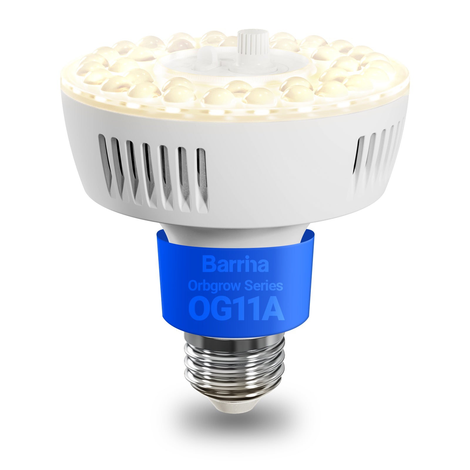 Barrina Orbgrow 11W LED Grow Light Bulb 4000K | Full Spectrum, Dimmable, Timer & E26 Base | OG11A (White)