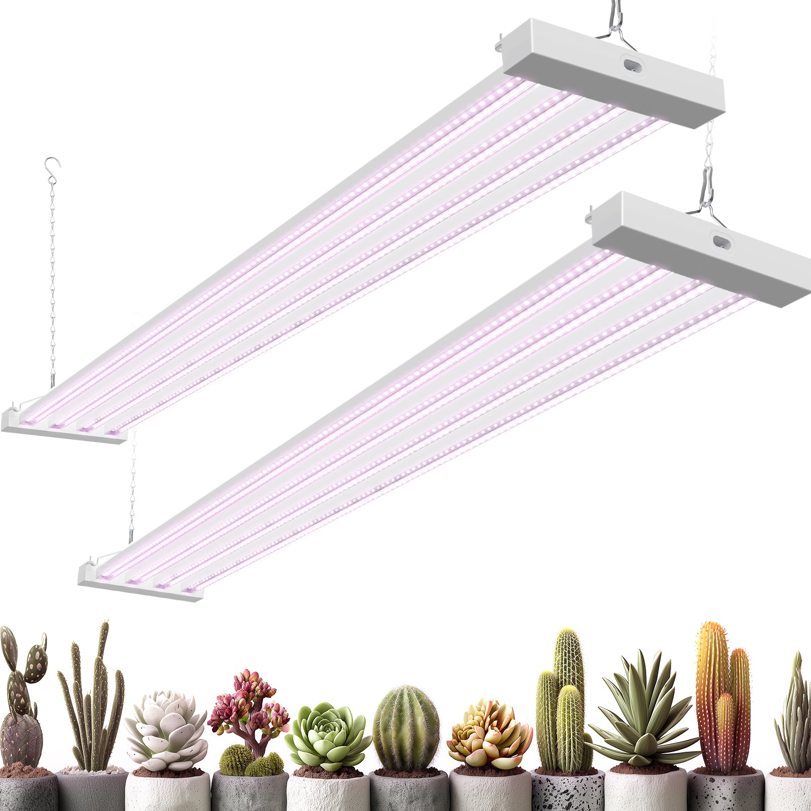 Barrina TX-L84 84W LED Grow Lights 4FT Pinkish White | Full Spectrum & Linkable | TX-L84