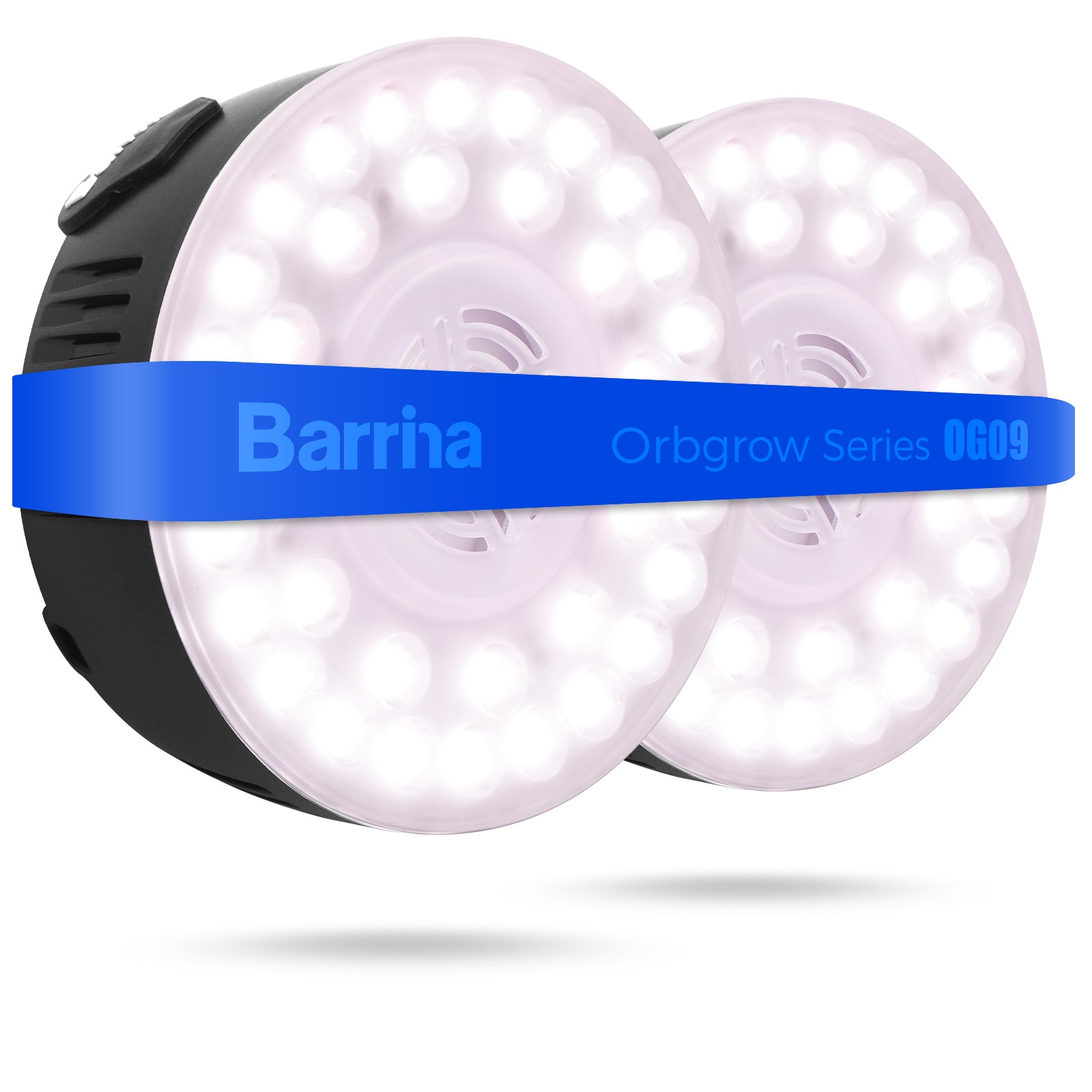 Barrina Orbgrow 9W LED Puck Grow Lights Pinkish White | Full Spectrum, Magnetic & Linkable | OG09