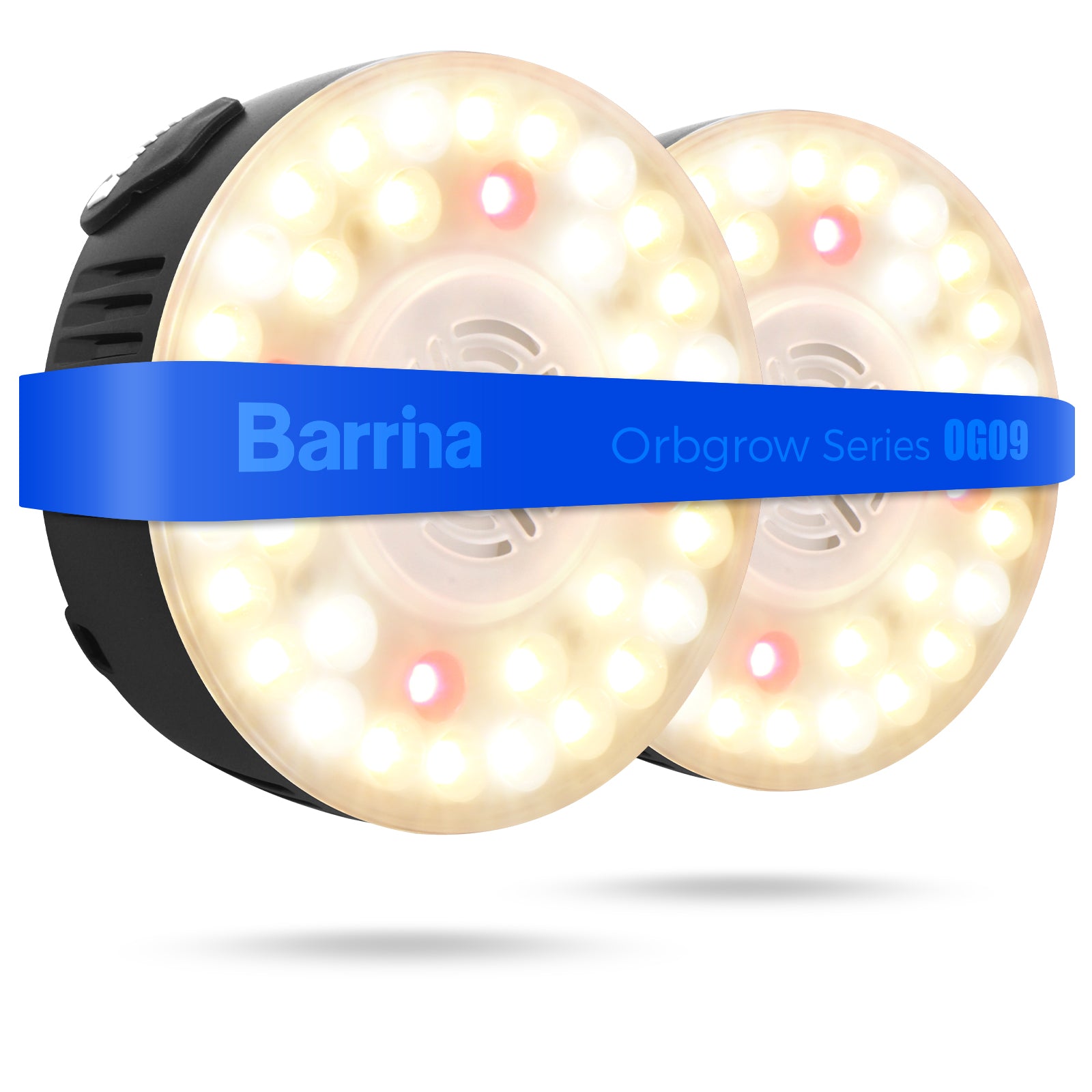 Barrina Orbgrow 9W LED Puck Grow Lights 3000K+6500K+660nm | Full Spectrum, Magnetic & Linkable | OG09
