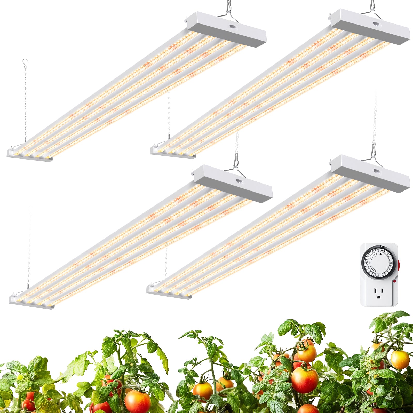 Barrina TX-L84 84W LED Grow Lights 4FT 3000K+6500K+660nm | Full Spectrum & Linkable | TX-L84