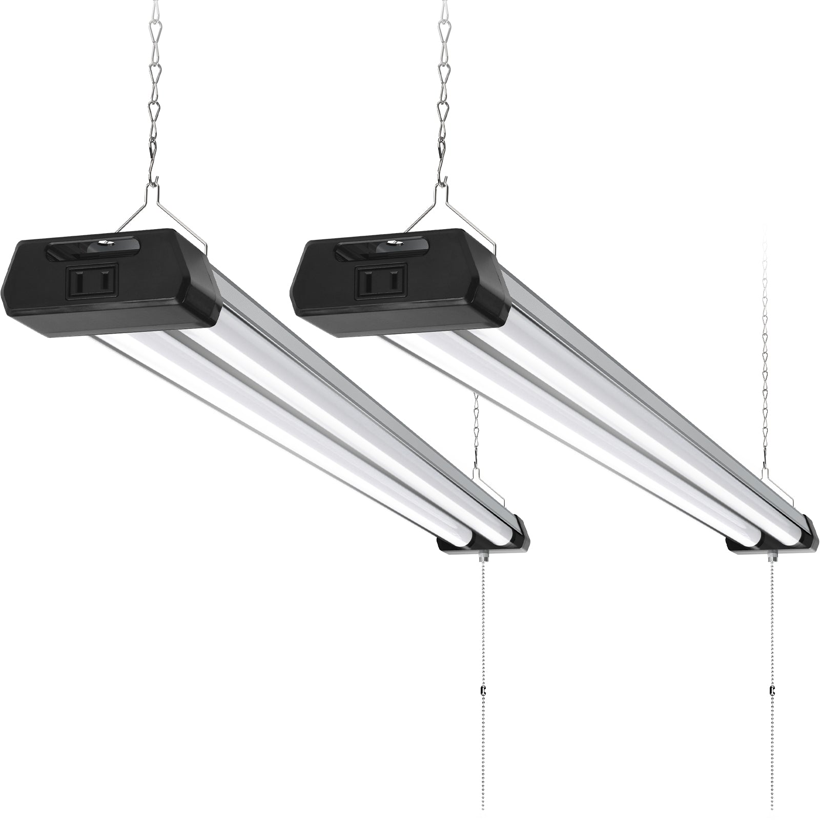 Barrina 42W LED Shop Lights 4FT 5000K 4800LM | Hanging, Linkable & Power Plug Cords | BS42a