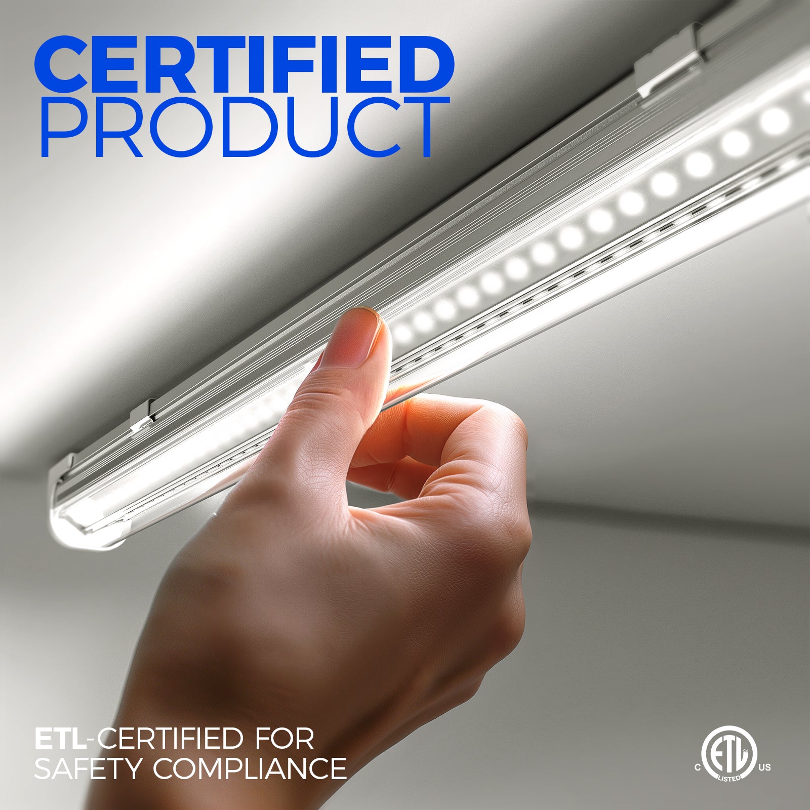 Barrina T8 50W LED Shop Lights 4FT 5000K  | Clear Cover & V Shape Tube | BAL50