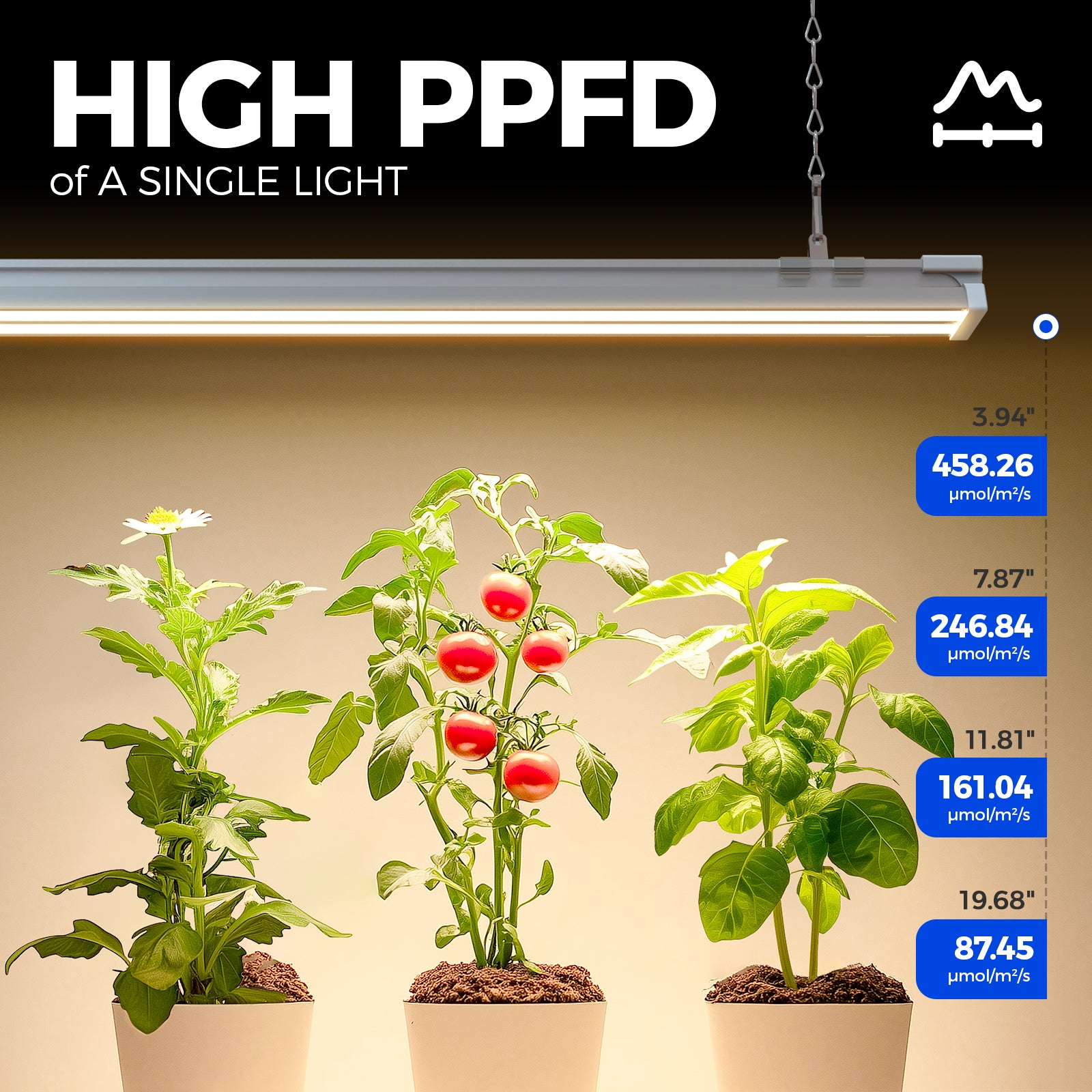 Barrina TX60 60W LED Grow Lights 4FT 3000K+6500K+660nm | Full Spectrum & Linkable | TXPL60