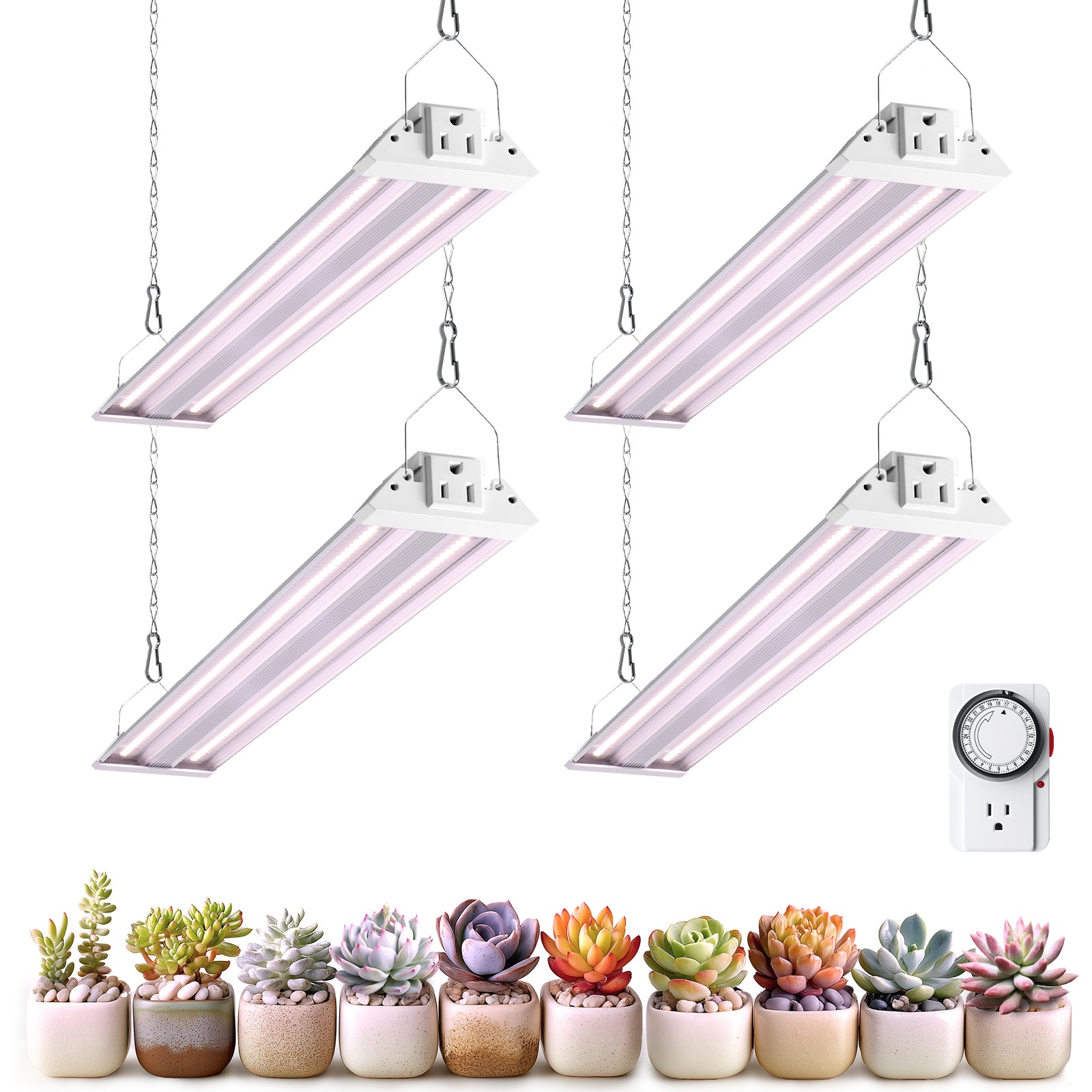 Barrina TX36 36W LED Grow Lights 2FT Purple Light | Full Spectrum & Linkable | TX-36