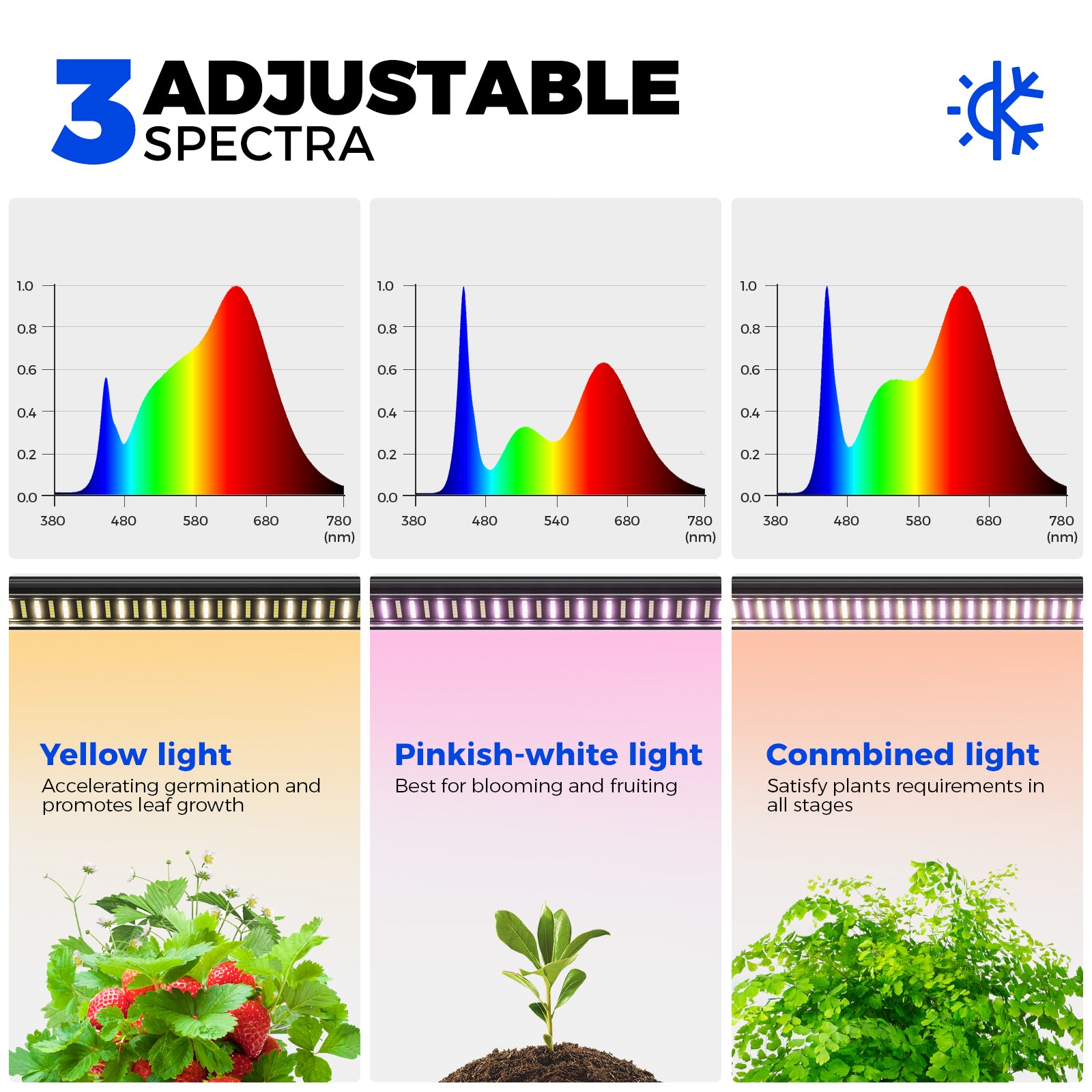 Barrina LP900 Greenhouse with 3-Pack 45W TX-S45 Grow Lights 3FT 5000K | Full Spectrum, Tent, Thermo-Hygrometer & Timer | LP900