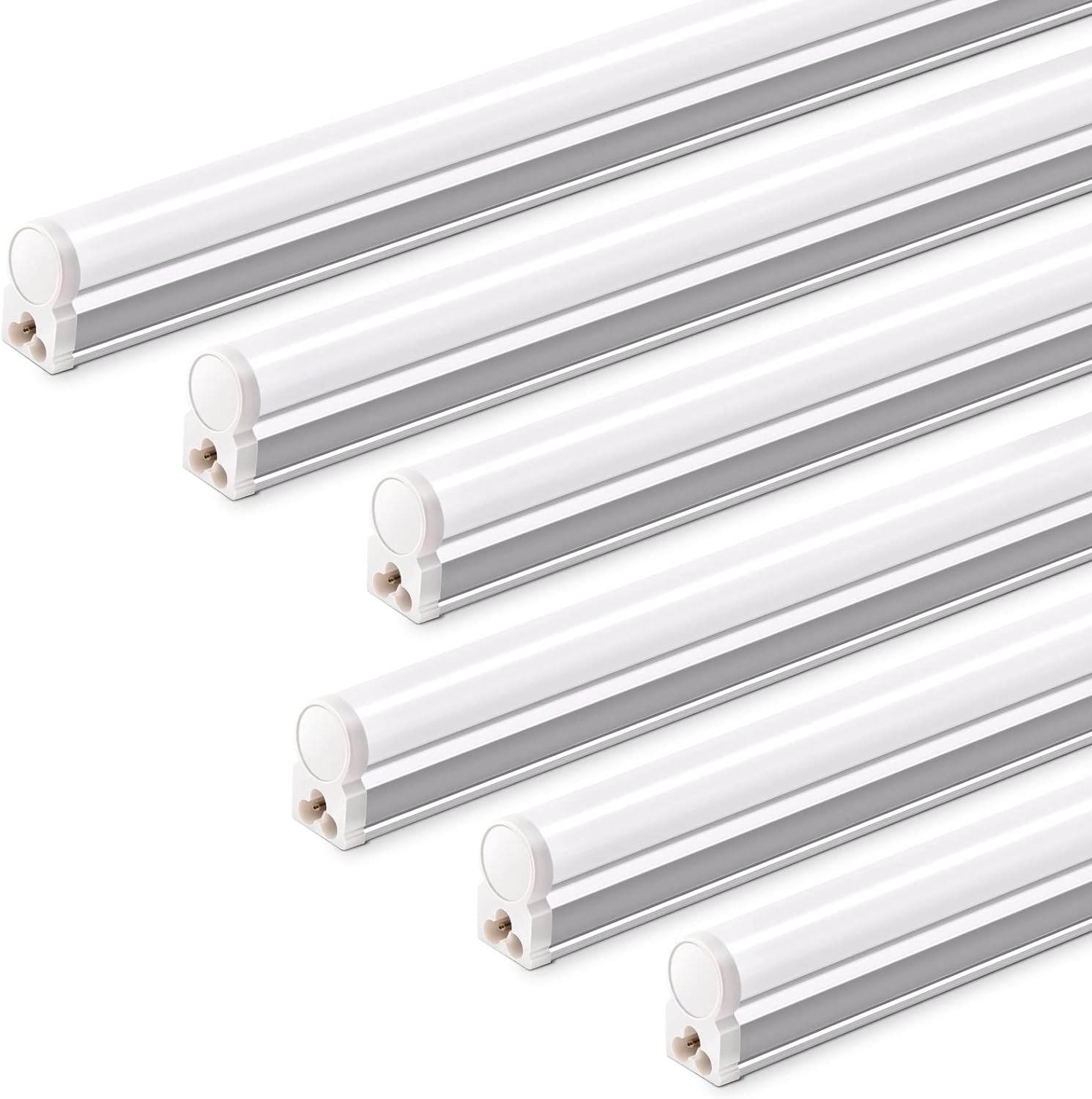 Barrina T5 16W LED Shop Lights 3FT 5000K 1900LM 6 Pack | Linkable & Corded Electric Switch | AAI16