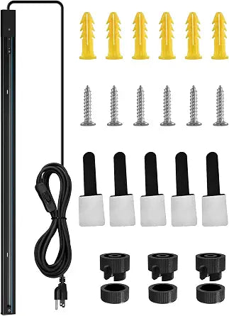 H-Type Track Rail＆Power Cord （Black）| For TR40c Grow Lights