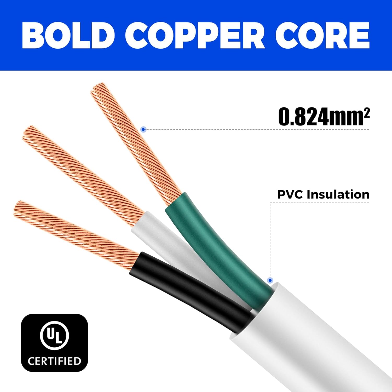 Male to Female Connector Extension Cord for Barrina T5 & T8