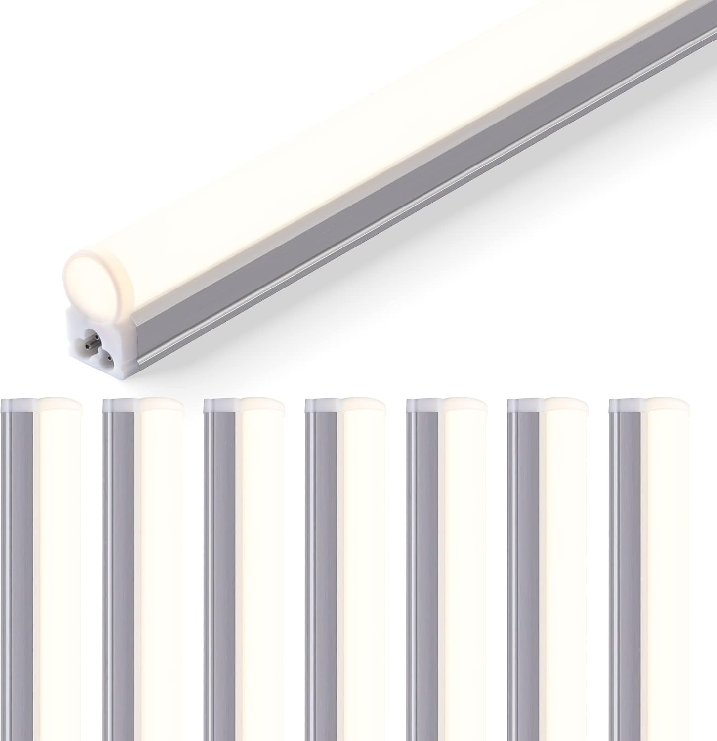 Barrina T5 20W LED Shop Lights 4FT 5000K 2200LM | Linkable & Corded Electric Switch | AAL20