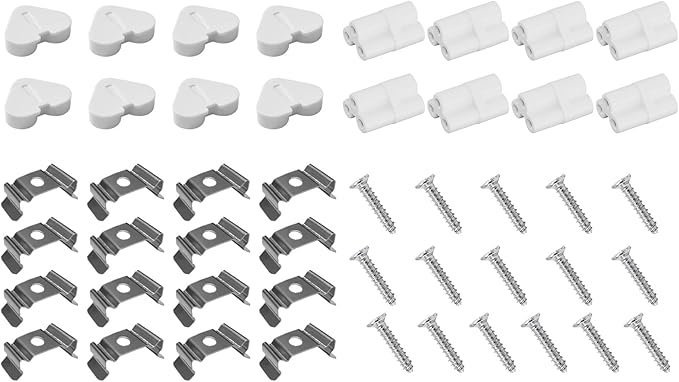Short Connectors，clip Brackets＆screws| For T5 Shop Lights