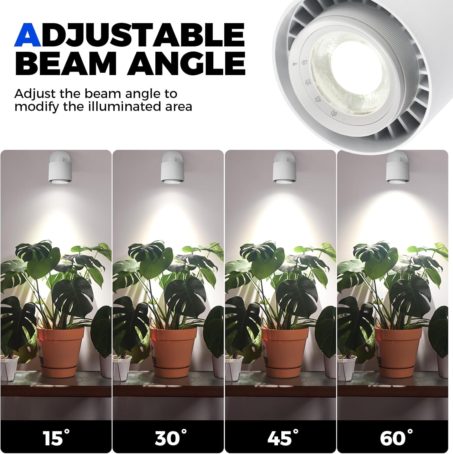 Barrina TR40a 40W LED Grow Lights 5000K | Full Spectrum, Mounted & Timer | TR-40a