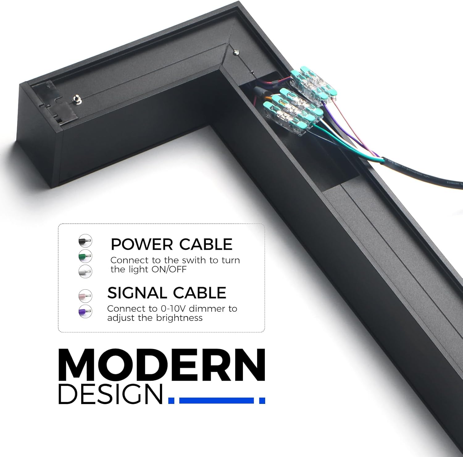 Barrina 5568-0-10V Series 2nd-Generation 226W Square Set LED Linear Lights 5FT * 5FT 3000K - 6000K 21600LM | Seamless Connection & Dimmer Not Included