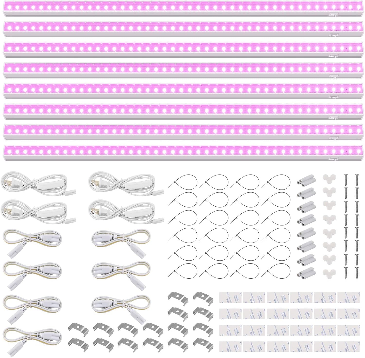 Barrina T5 20W LED Grow Lights 4FT Pink Light | Full Spectrum & Linkable | ML20