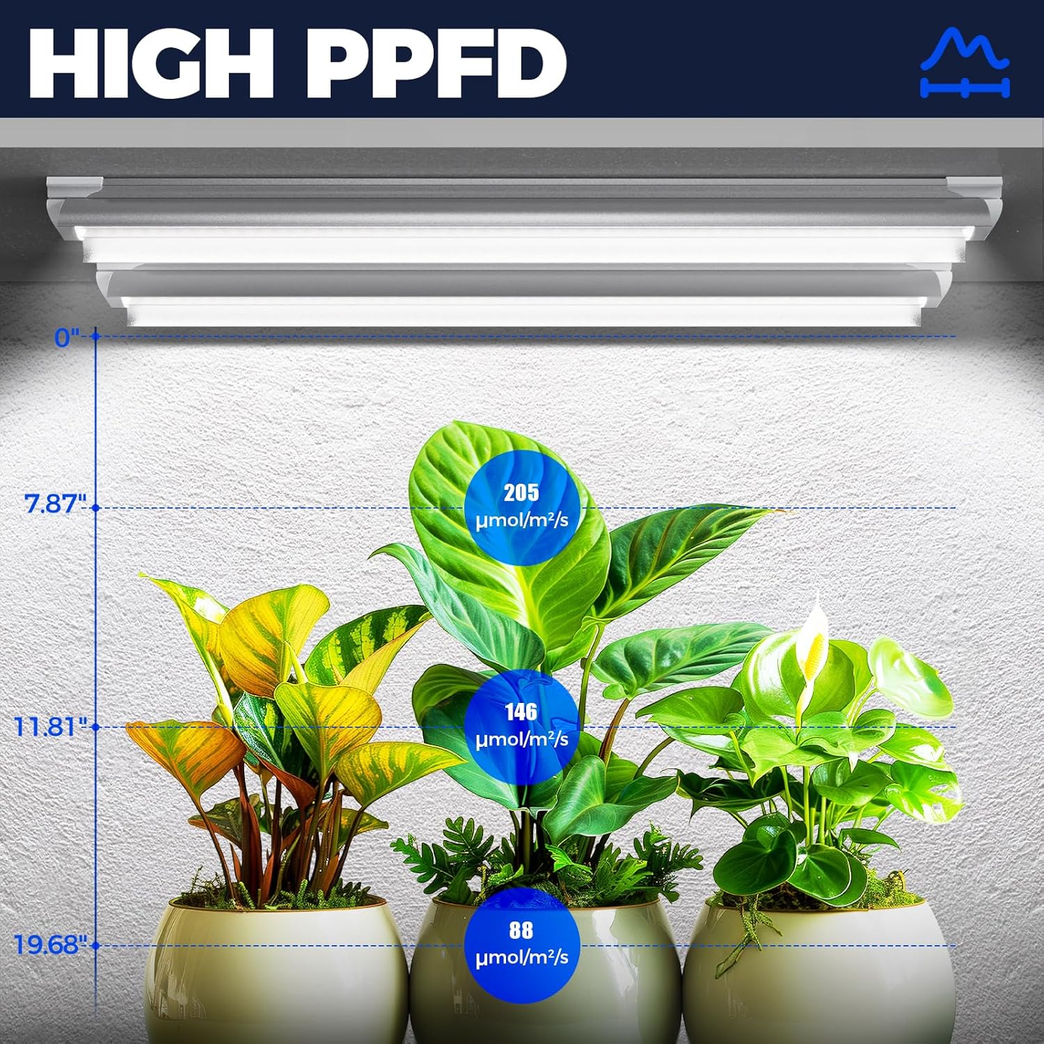 Barrina T8 24W LED Grow Light 2FT 5000K | Reflectors & Linkable | QF24