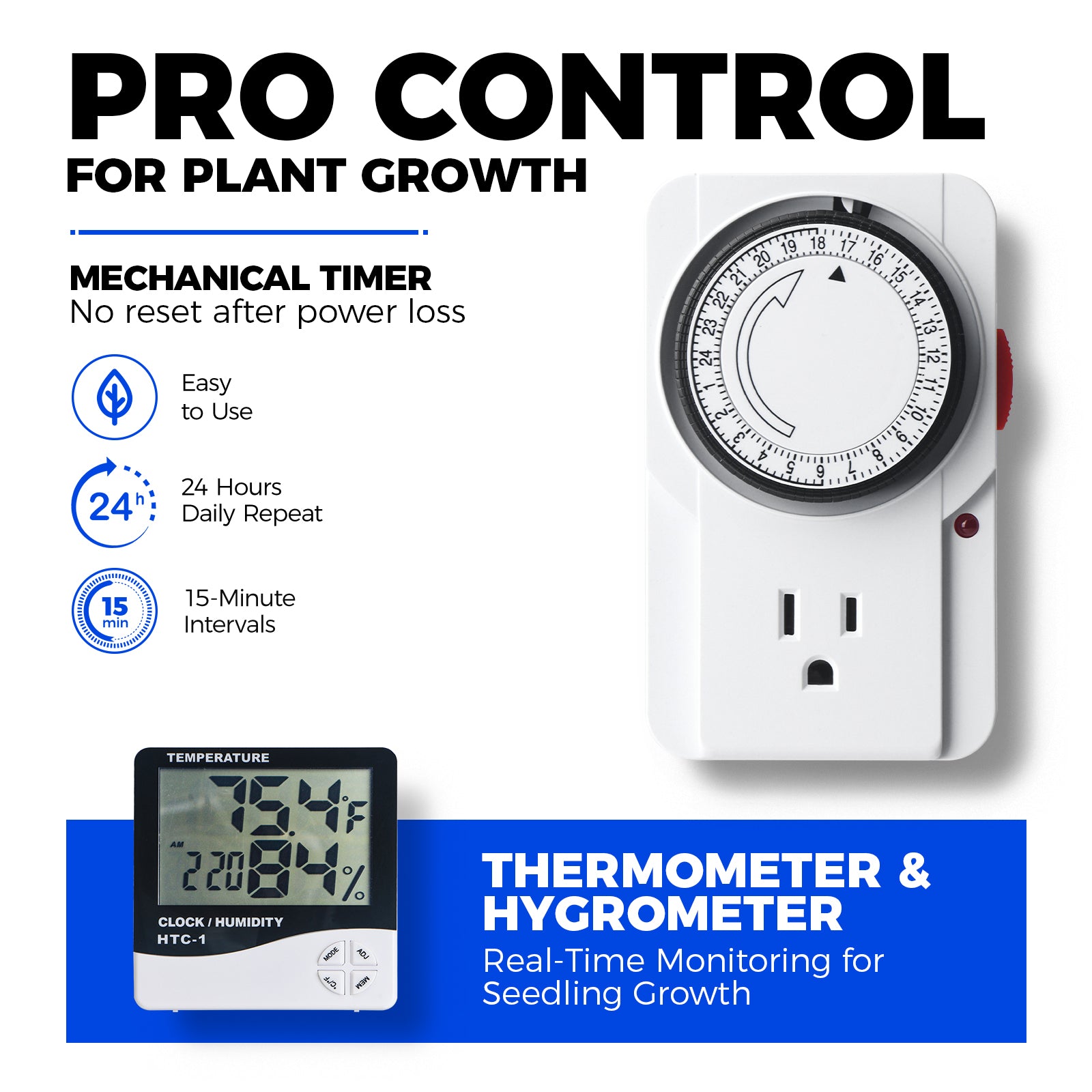 Barrina LP750 Greenhouse with 4-Pack 35W TX-S35 Grow Lights 2FT 5000K | Full Spectrum, Tent, Thermo-Hygrometer & Timer | LP750