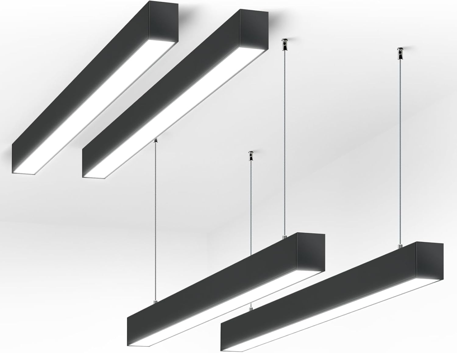Barrina 5568-0-10V Series 2nd-Generation 45W LED Linear Lights 4FT 3000K - 6000K 4500LM | Seamless Connection & Dimmer Not Included