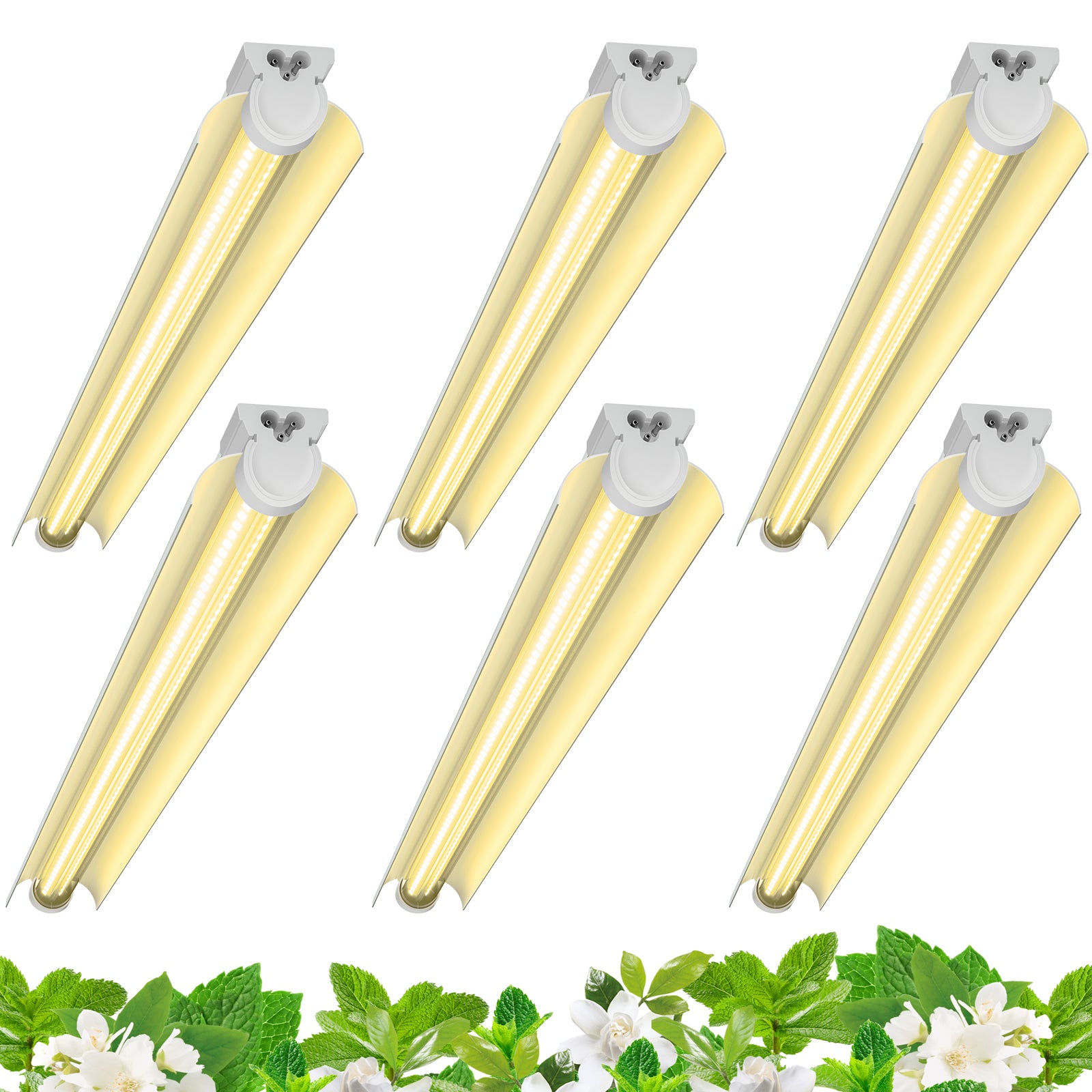 Barrina - T8 LED Grow Light - QI30 - Super Bright with V-Shaped Reflector