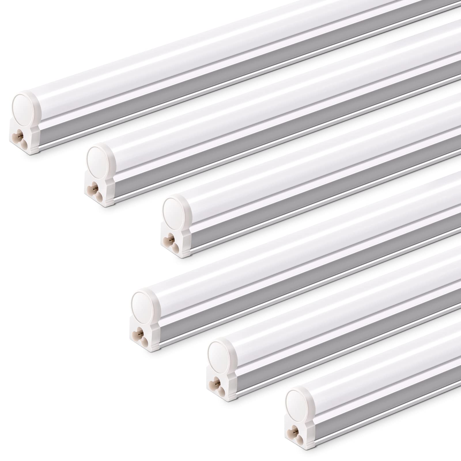 Barrina T5 16W LED Shop Lights 3FT 6500K 1900LM 6 Pack | Linkable & Corded Electric Switch | AAI16
