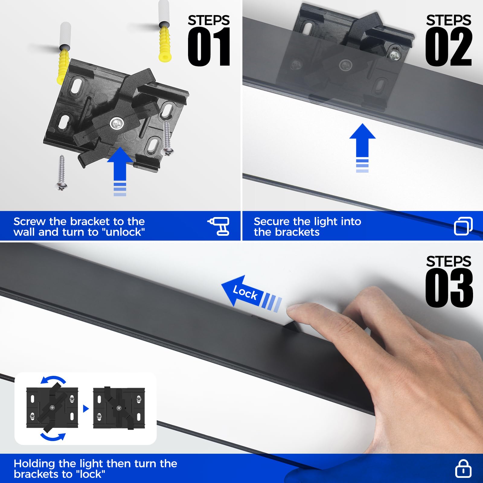 Barrina 5568 Remote Series 2nd-Generation 306W Rectangular Set LED Linear Lights 9FT * 5FT 3000K - 6000K 30600LM | Seamless Connection & Color Changing