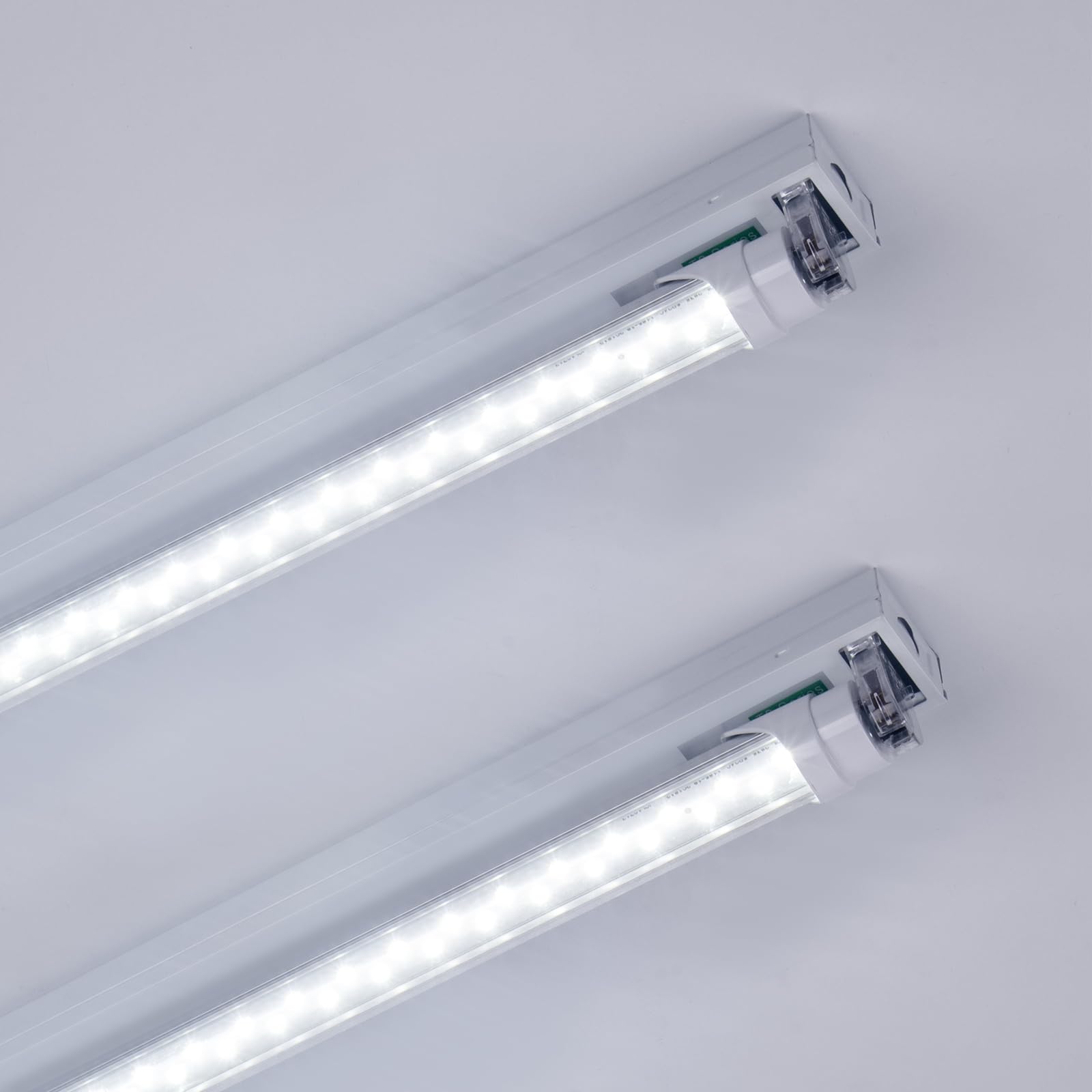 Barrina T8 44W LED Tube Lights 8FT 5000K 5000LM | Replacement for Fluorescent Tubes & CLear Cover | TBX44