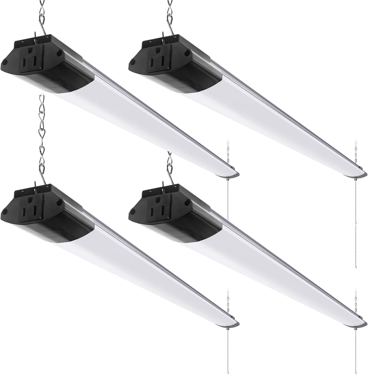 Barrina 84W LED Shop Light 4FT 5000K 10000LM 4 Pack | Hanging & Flush Mount | BS84