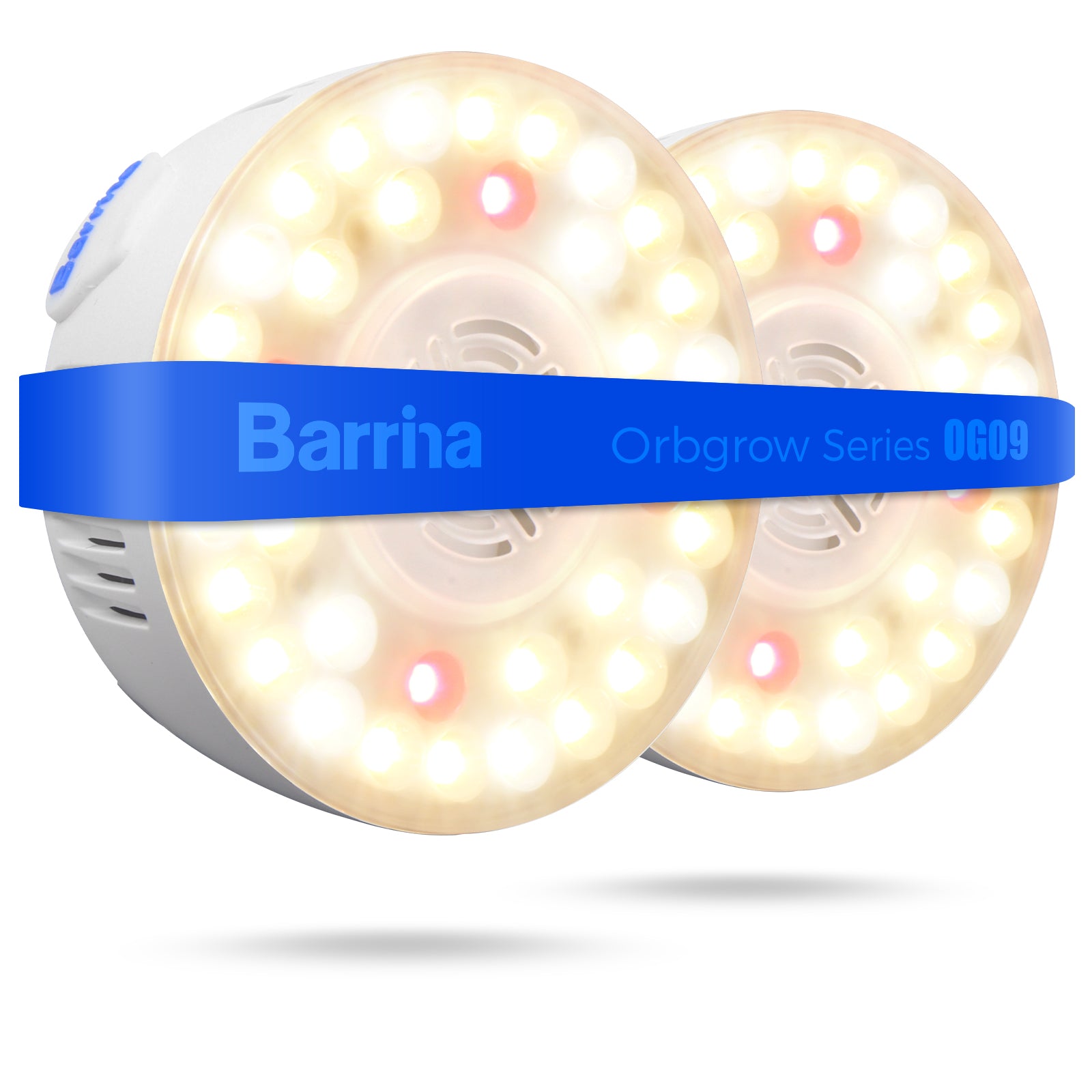 Barrina Orbgrow 9W LED Puck Grow Lights 3000K+6500K+660nm | Full Spectrum, Magnetic & Linkable | OG09