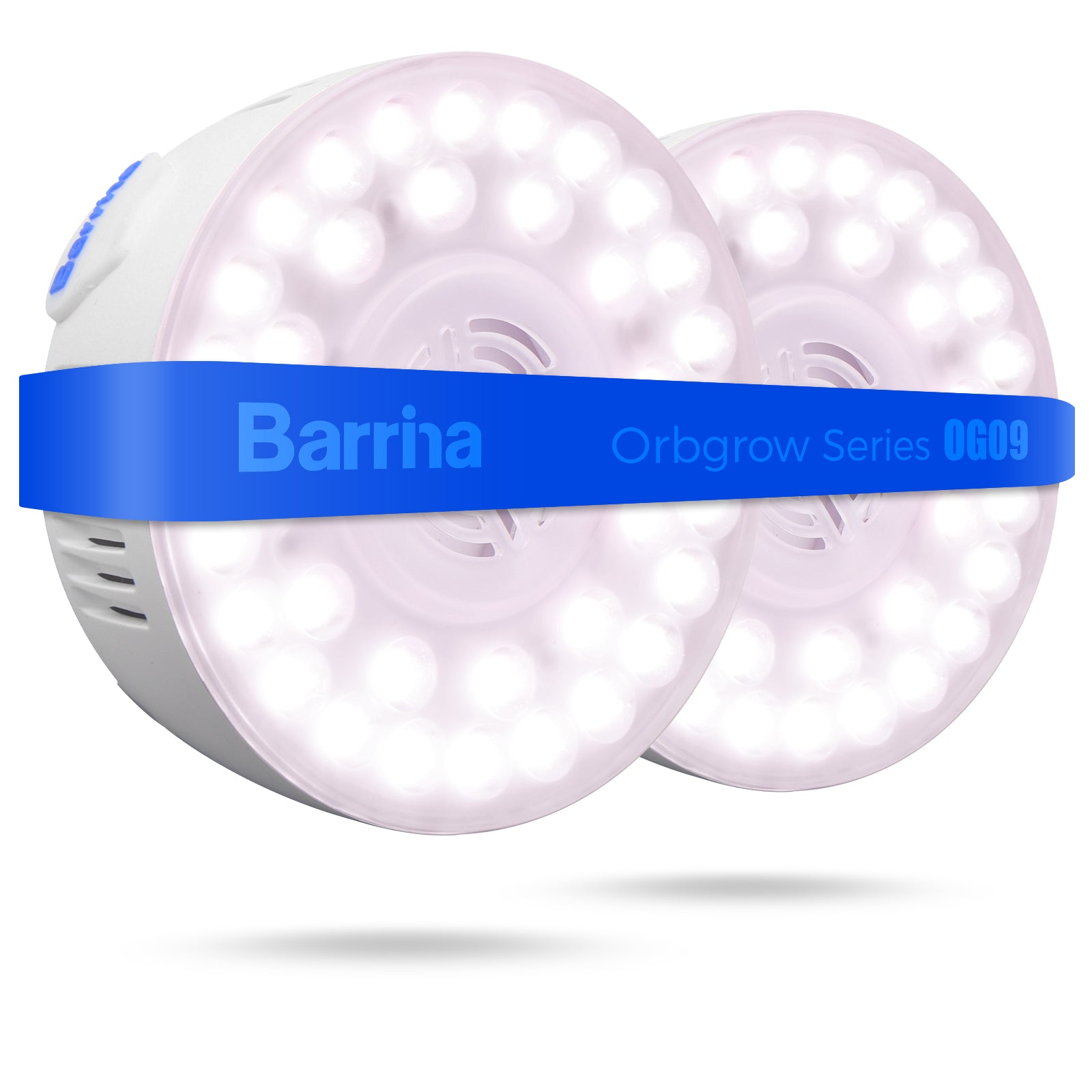 Barrina Orbgrow 9W LED Puck Grow Lights Pinkish White | Full Spectrum, Magnetic & Linkable | OG09